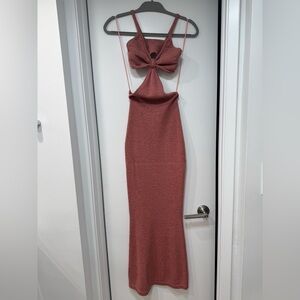 Cult Gaia Backless Pink Dress